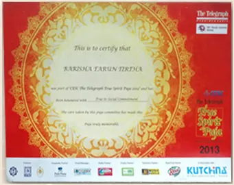 CESC The Telegraph True Spirit Puja 2013 — certificate